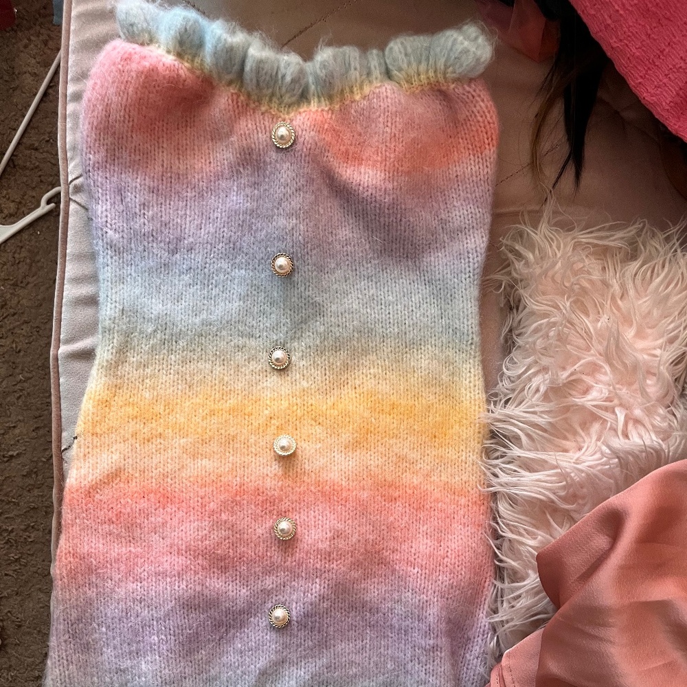 Rainbow Cotton Dress and Top